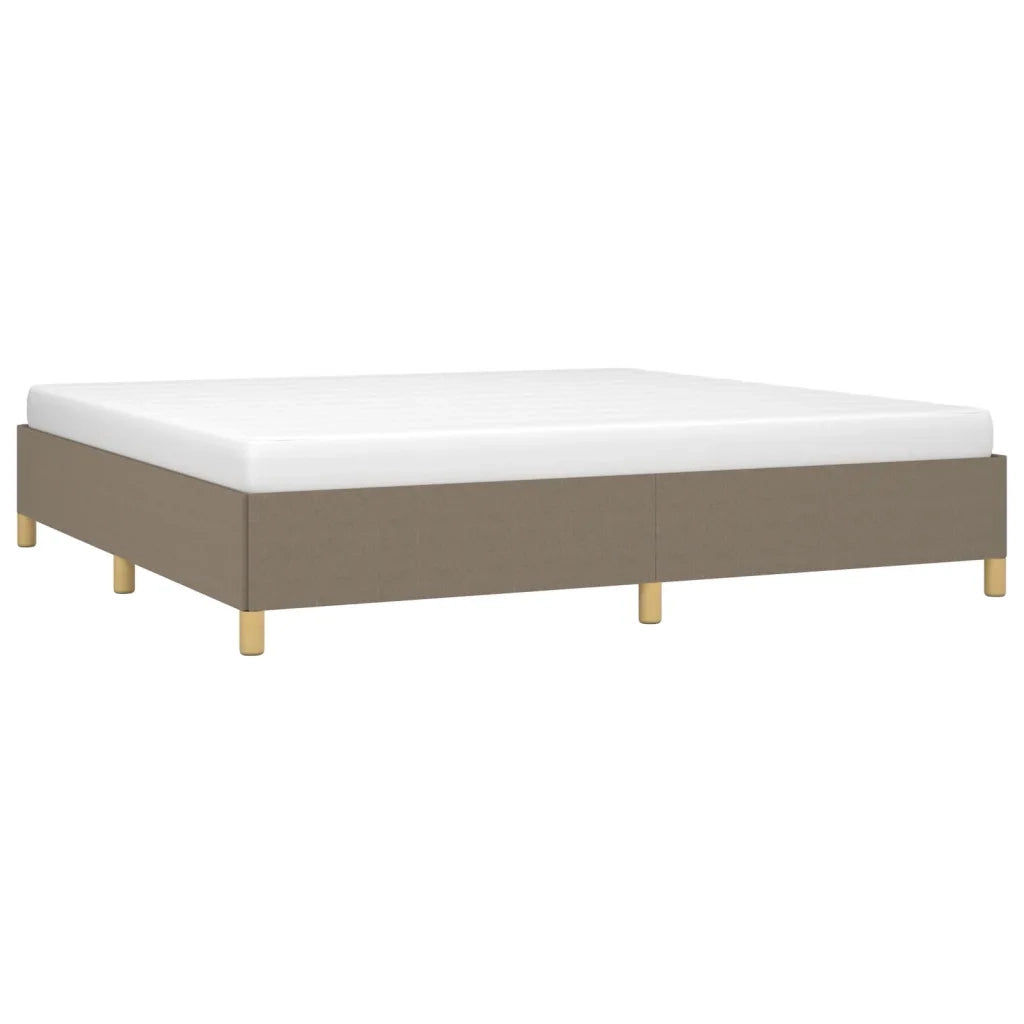 Giroletto senza Materasso-Struttura Letto Tortora 200x200 cm in Tessuto 687305