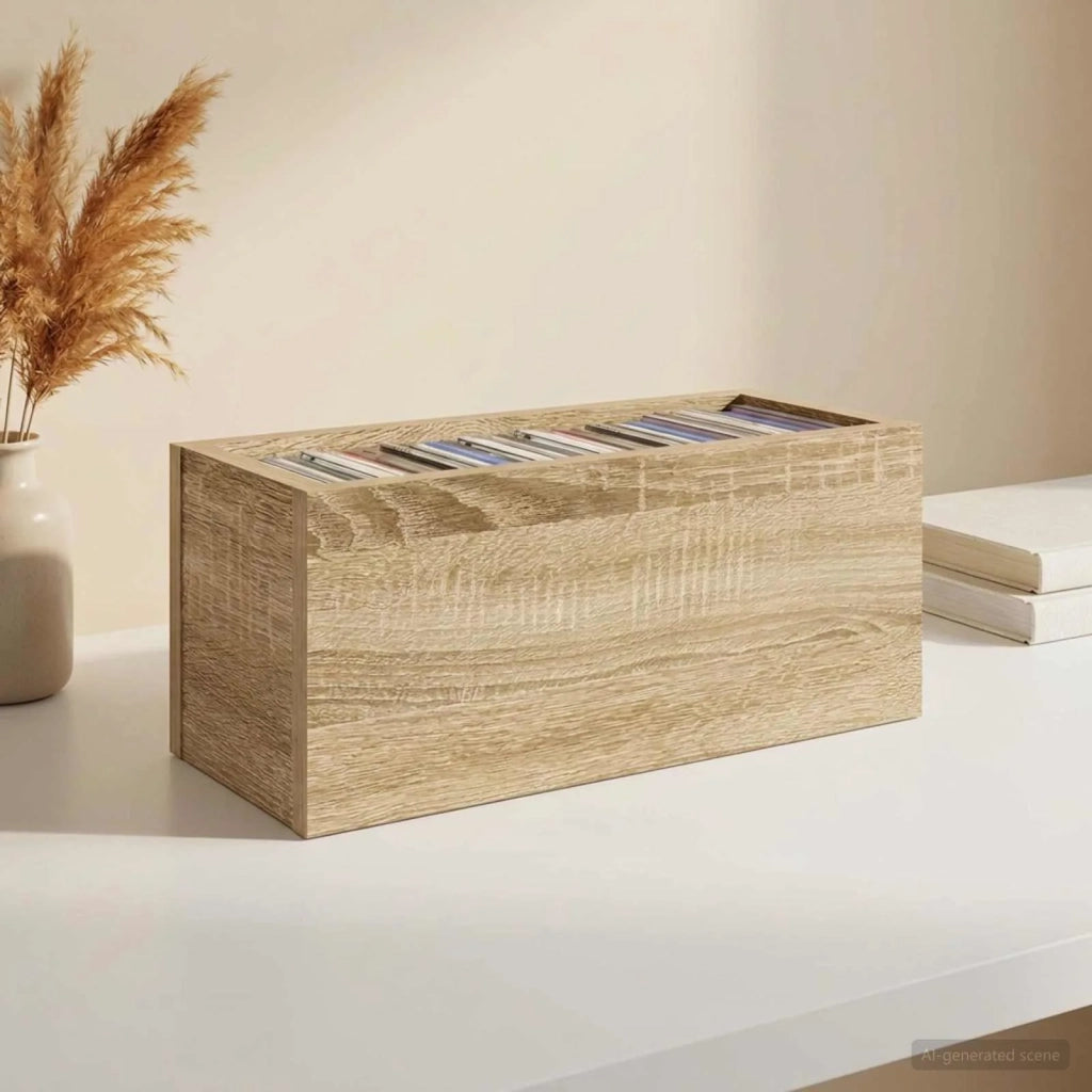 Rack per Stoccaggio CD Rovere Sonoma 40 x 17 x 17 cm 8012712