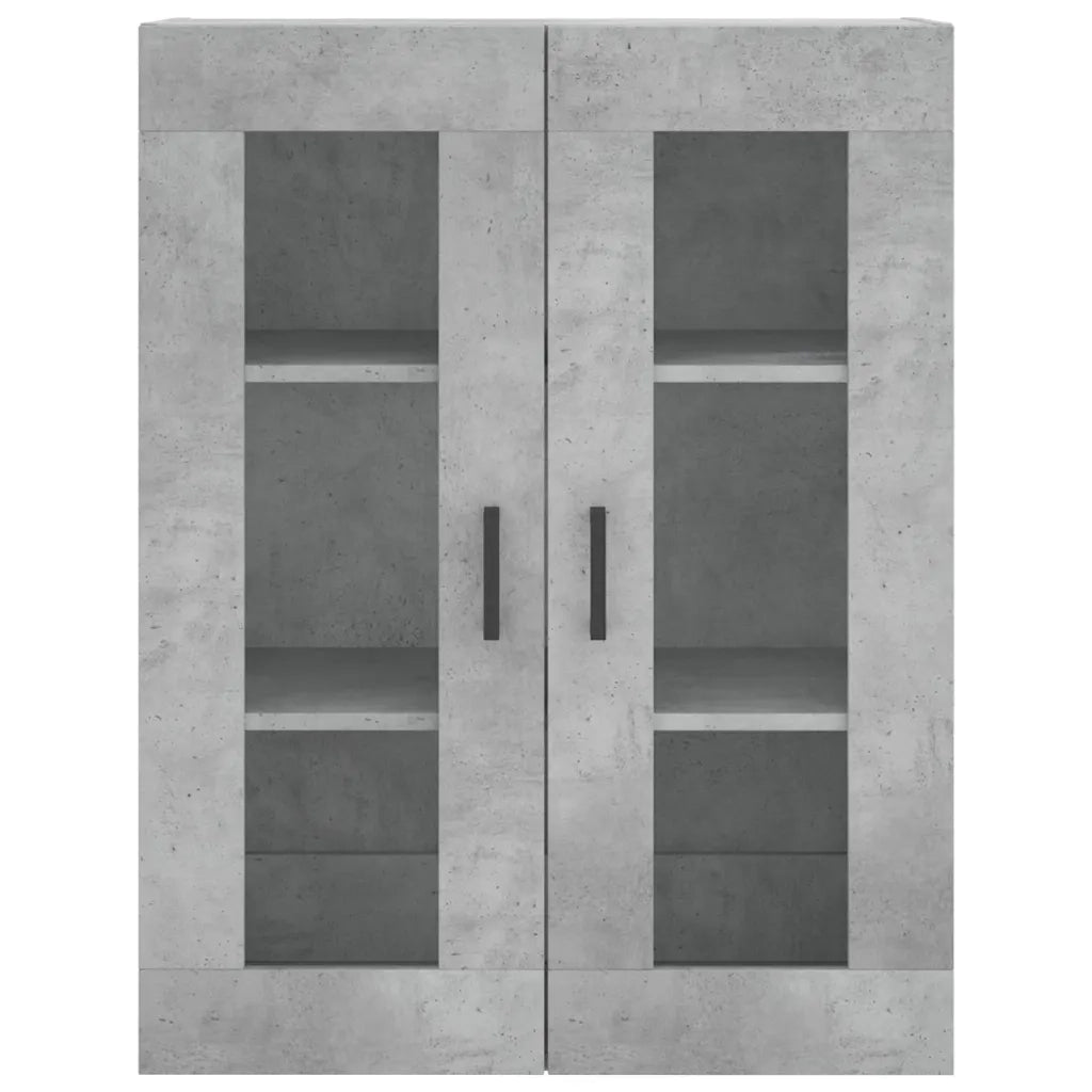 Credenza-Buffet-Armadio da cucina Grigio Cemento 69,5x34x180 cm in Legno Multistrato 921110