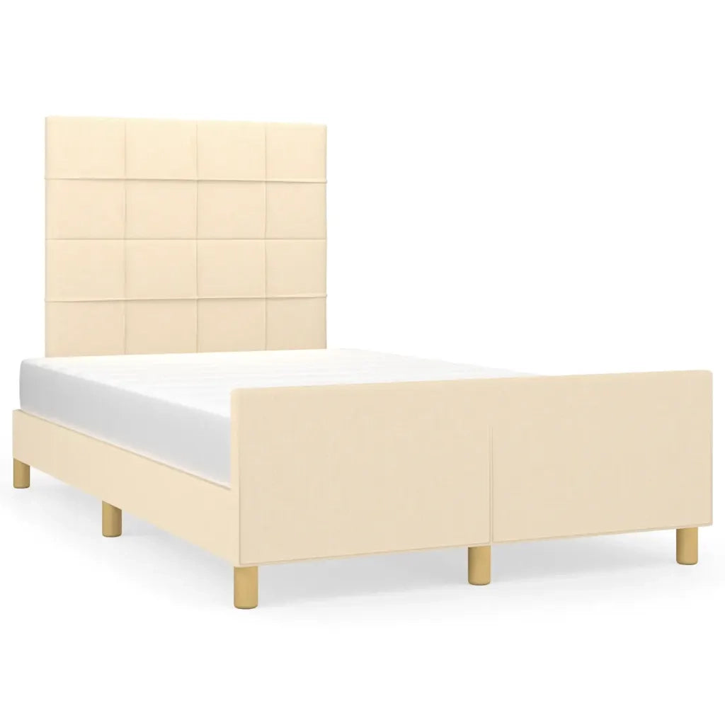 Giroletto senza Materasso Crema 120x190cm in Tessuto