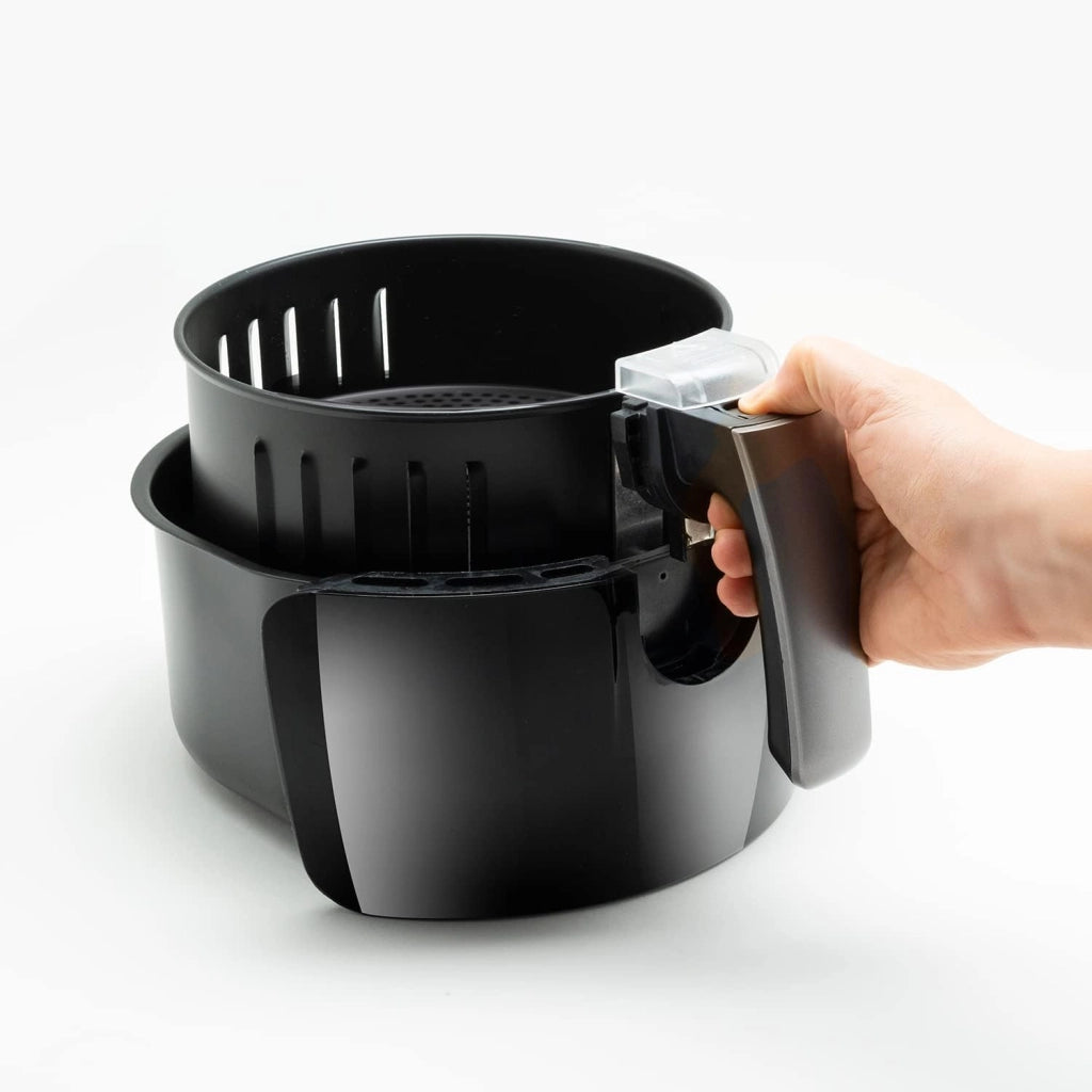 Black+decker bxaf2500e - friggitrice ad aria. senza olio. -99% di grassi. frigge, arrostisce, cuoce e riscalda. 2.5l. 1500w. timer 30min. 80ºc-200ºc. antiaderente. nero