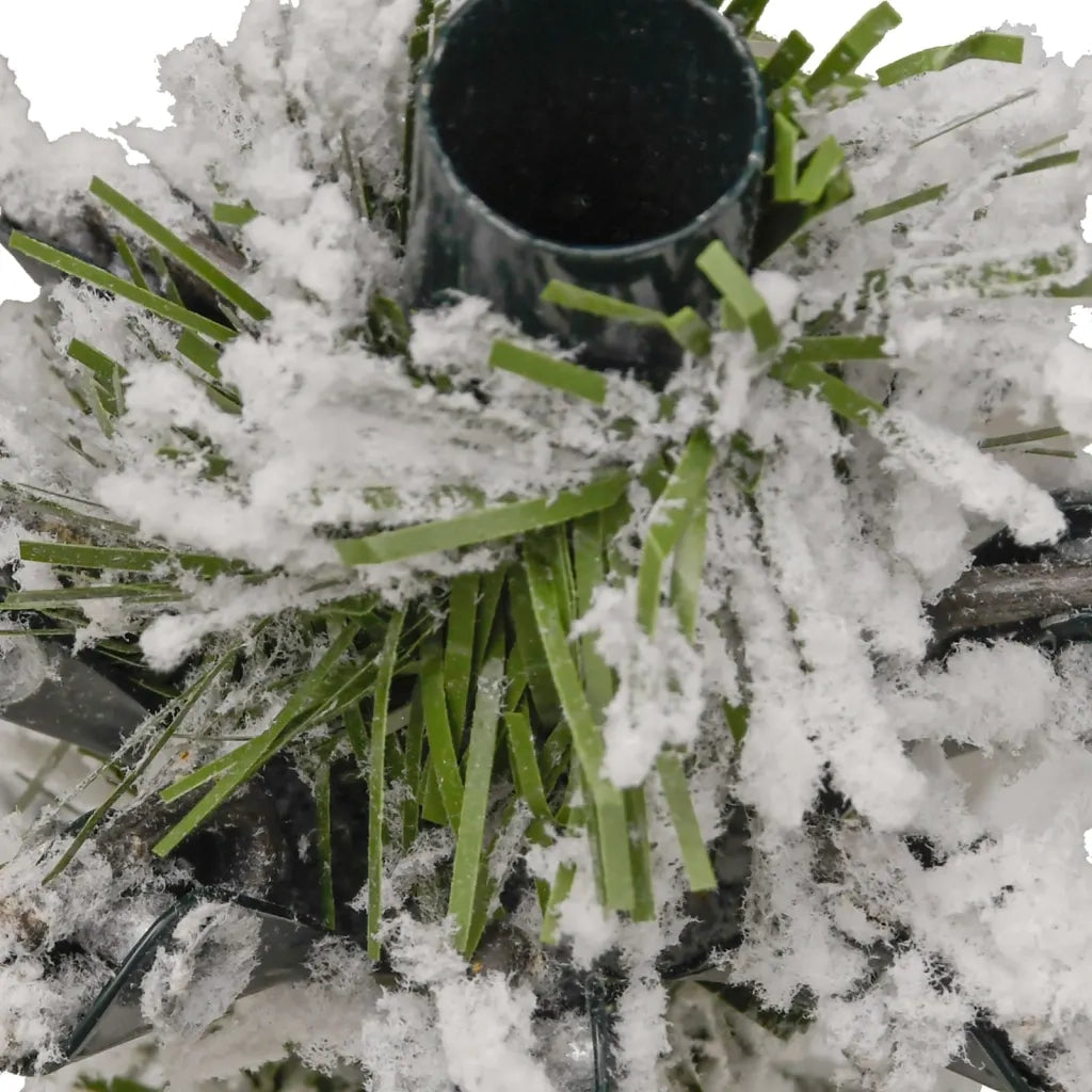 Albero Natale Artificiale Incernierato con Neve Fioccata-Albero Natalizio 240 cm 510662