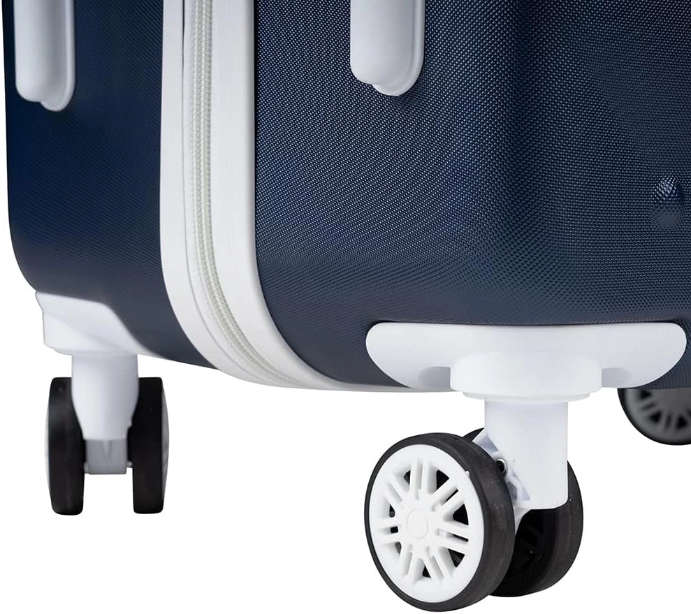 Set 3 Valigie Rigide con Ruote Easy Roll Trolley Bagaglio a Mano Viaggio Blu
