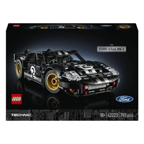 Costruzioni lego 42223 technic auto da corsa ford gt40 mkii 1966