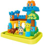 Trade Shop - Mega Bloks Castello Del Drago Con Adesivi + Cavaliere E Drago Giochi Costruzioni -