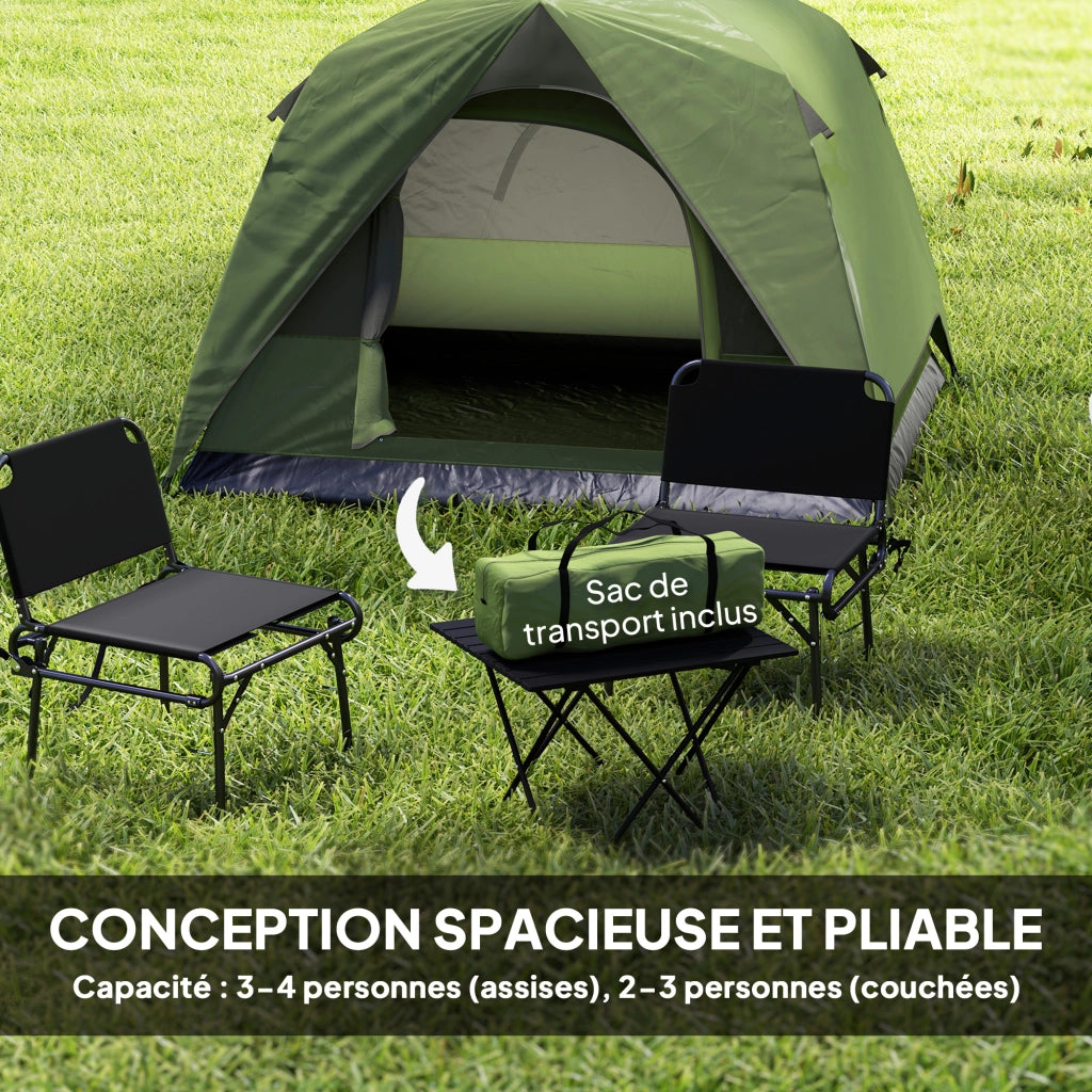 Tenda da campeggio familiare ¨C zephmum ¨C verde oliva impermeabile 2-4 posti