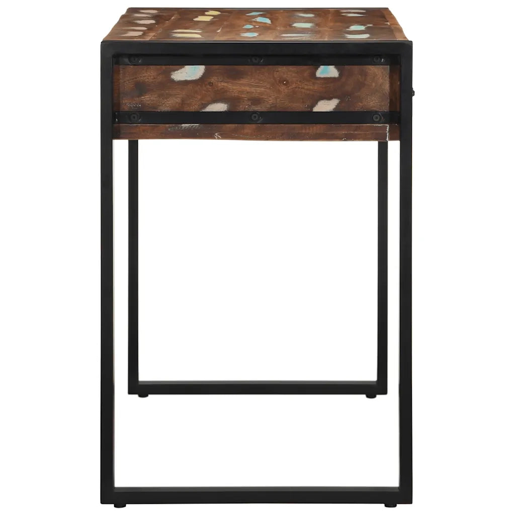 Scrivania Multicolore 100x50x75 cm in Legno Massello Recupero