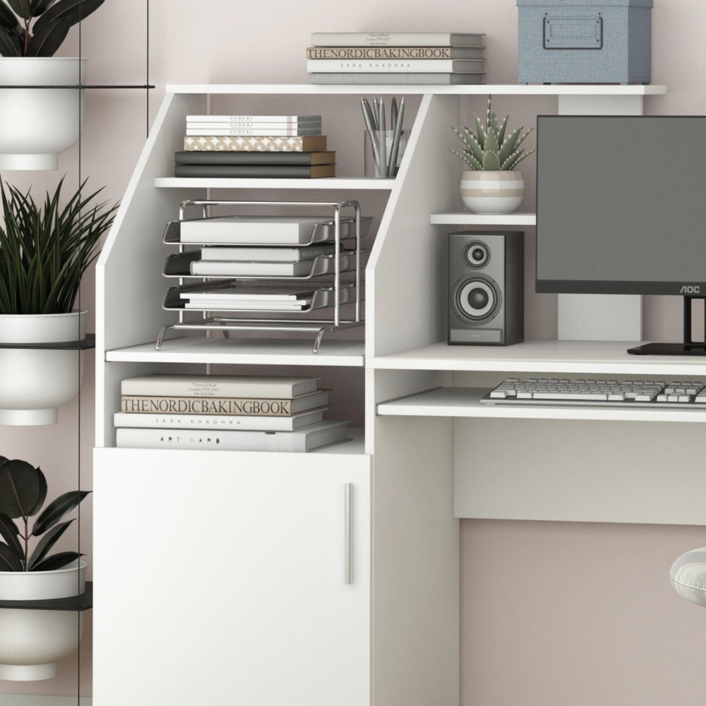 Vicco Scrivania Bianco 166 x 50.5 cm