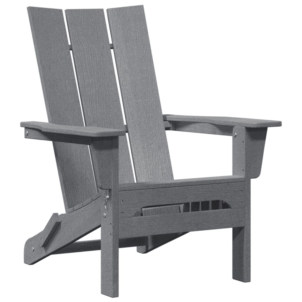 Set Lounge Giardino  3 Pezzi Grigio Chiaro HDPE