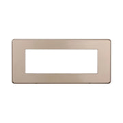 Placca Slim Sottile 6P Serie Moon Colore Bronzo Compatibile Con Bticino Axolute Air