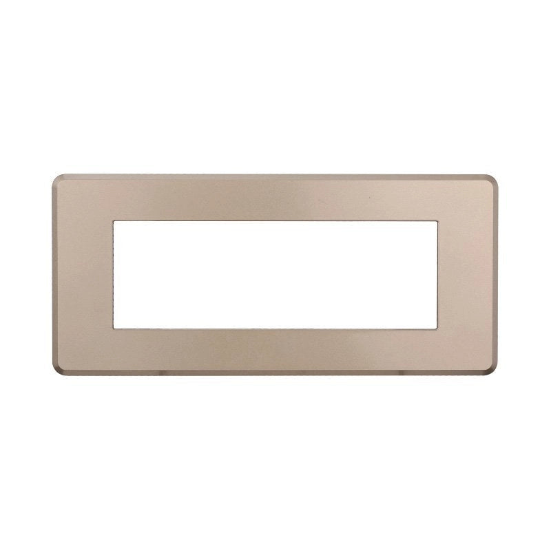 Placca Slim Sottile 6P Serie Moon Colore Bronzo Compatibile Con Bticino Axolute Air