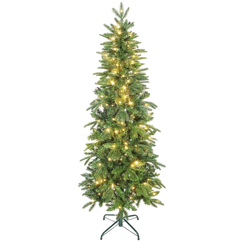 Albero di Natale artificiale 180 cm ¨C zephmum ¨C verde con 200 luci 8 modalita'
