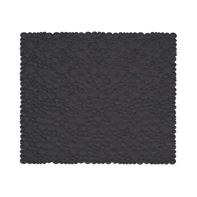 Tappeto doccia quadrato antiscivolo in gomma nero 54x54 cm