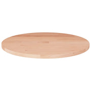 Piano Tavolo Rotondo Ã˜30x1,5 cm Massello di Rovere Non Trattatocod mxl 70578