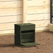 Mangiatore a Pedale per Pollo Verde oliva 33 x 42 x 40 cm 874691