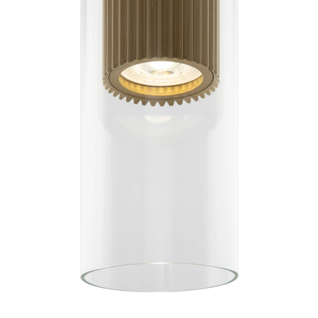 Maytoni Lampadario sospensione moderno Dynamics 1 luce GU10 oro alluminio vetro