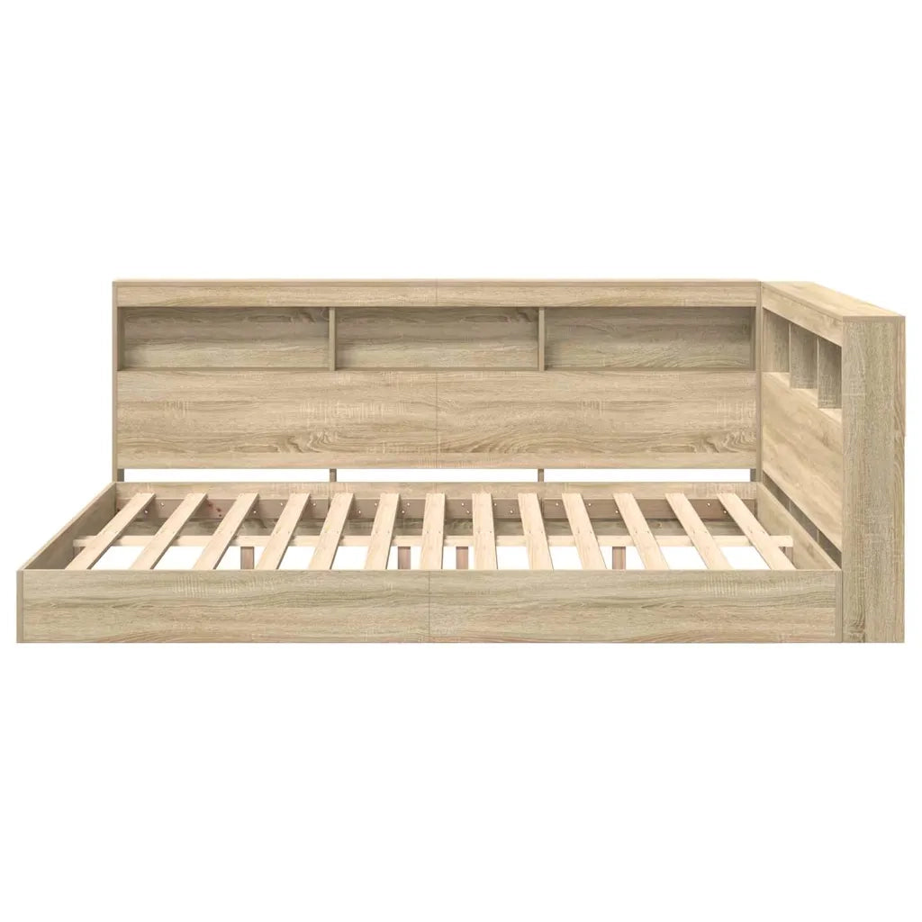 Letto Libreria rovere sonoma 160 x 200 cm Legno multistrato 3335740