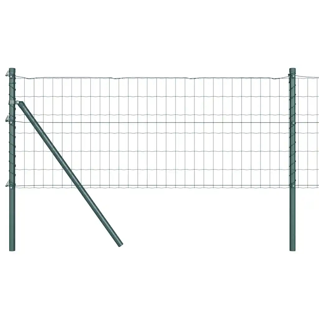 Recinzione da Giardino | Recinzione con Posto Verde 0,8 x 25 m Acciaio e PVC