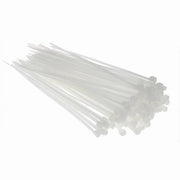 Trade Shop - Set 100 Pz Fascette Serracavo Autobloccanti In Nylon Bianco 2.5mmx100mm 25-100-b -