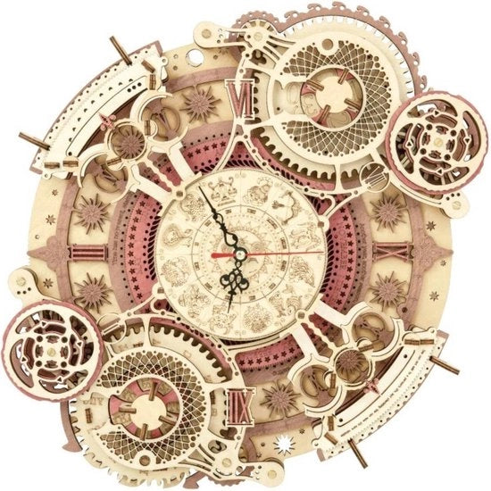 Orologio da Mosaico - Puzzolo in Legno - Decorazione Regalo - Modellismo - Orologio - Funziona come un Orologio Normale - 168 Pezzi