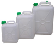 TANICA IN PLASTICA PER ALIMENTI  lt.27 (cm. 22,5x31x41 h) CON PREDISPOSIZIONE 4.00 pz