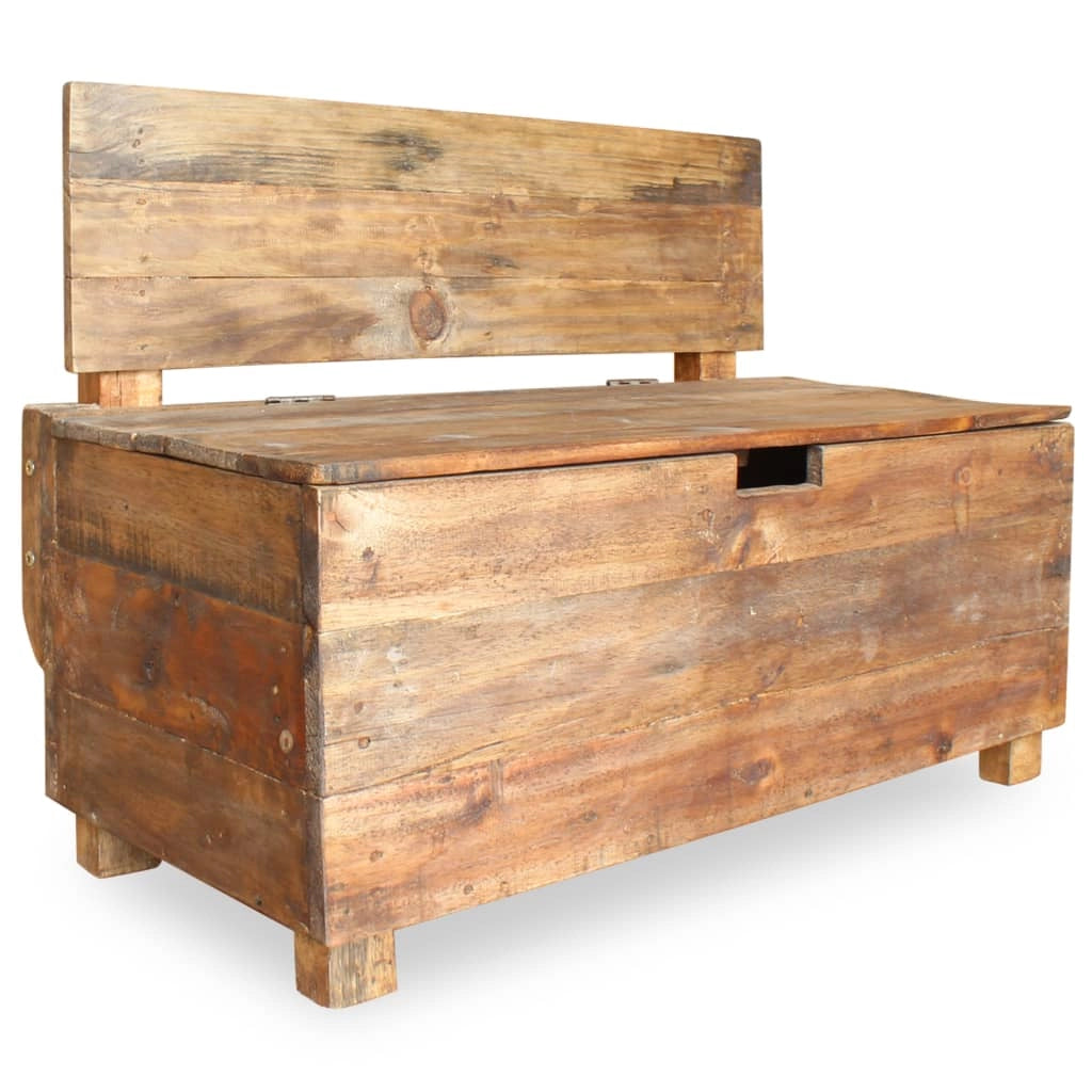Panca in legno di recupero 86 x 40 x 60 cm 02_0010785