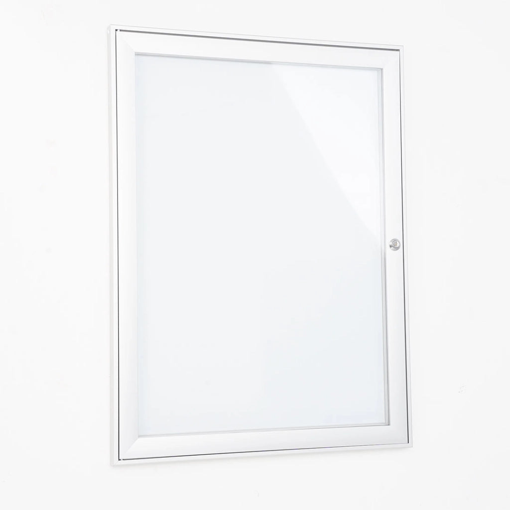 Bacheca con Apertura a Battente 52,1x69,6x2,3 cm in Alluminio Silver