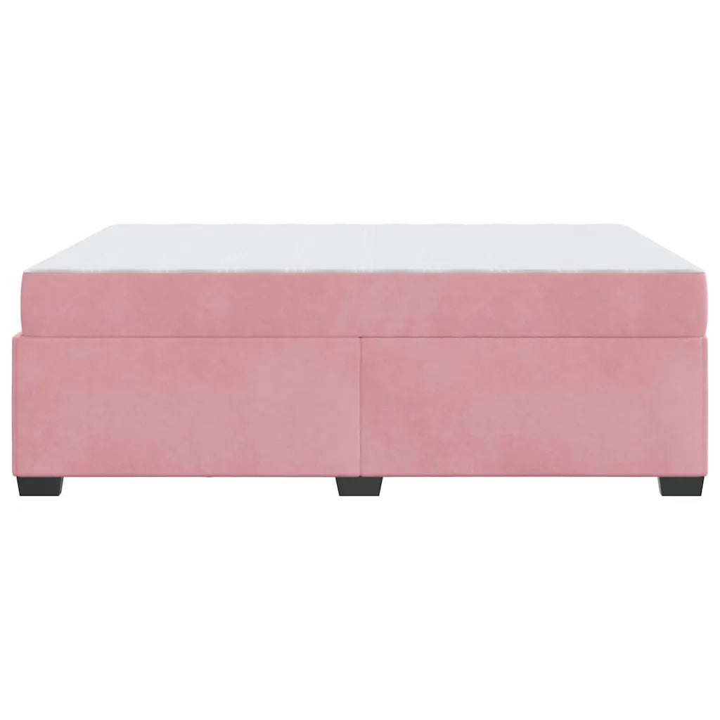 Struttura del letto con materasso Rosa 160 x 200 cm Tessuto 3399301