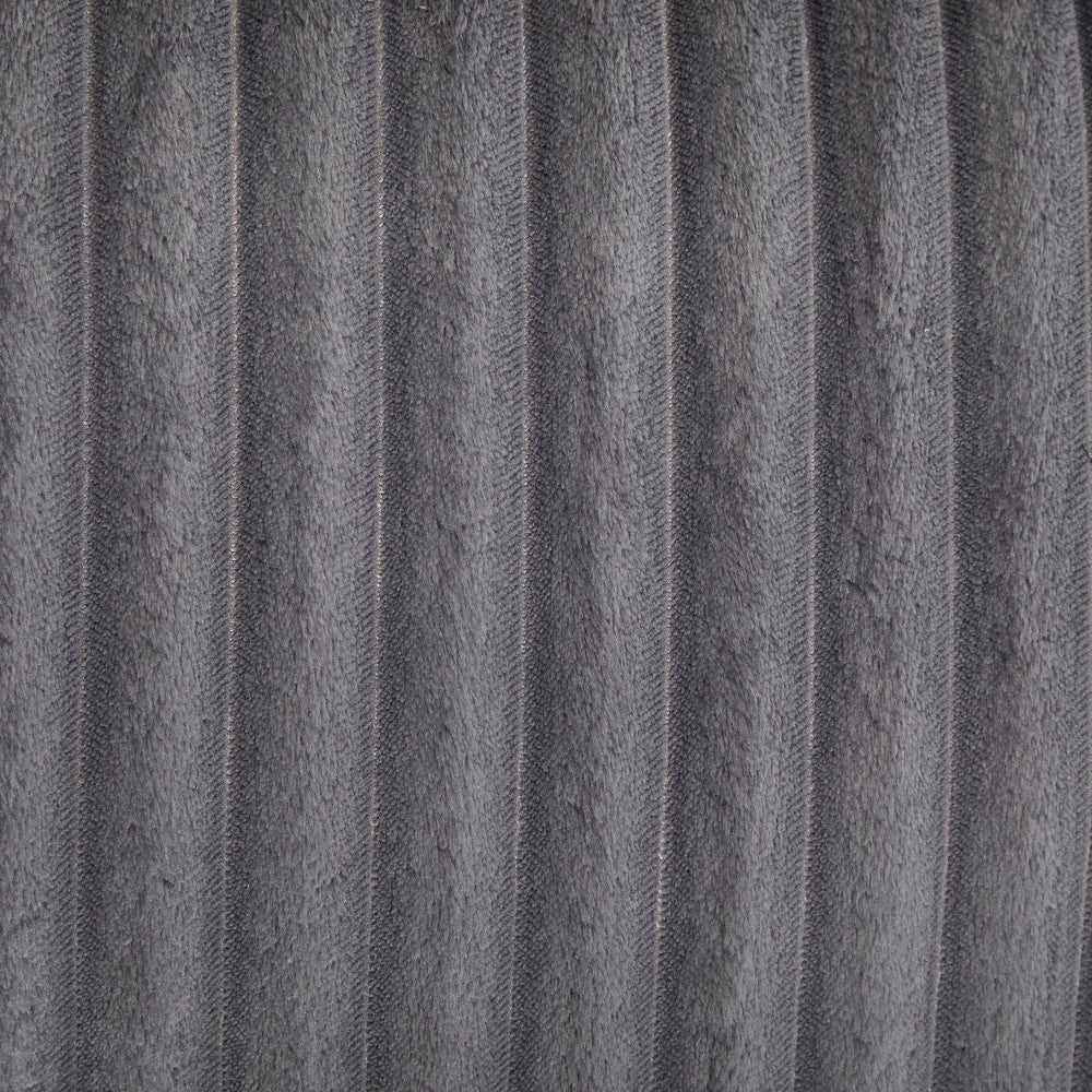 Divano letto ¨C Minimal ¨C Tessuto, 140x200cm, grigio, con pouf