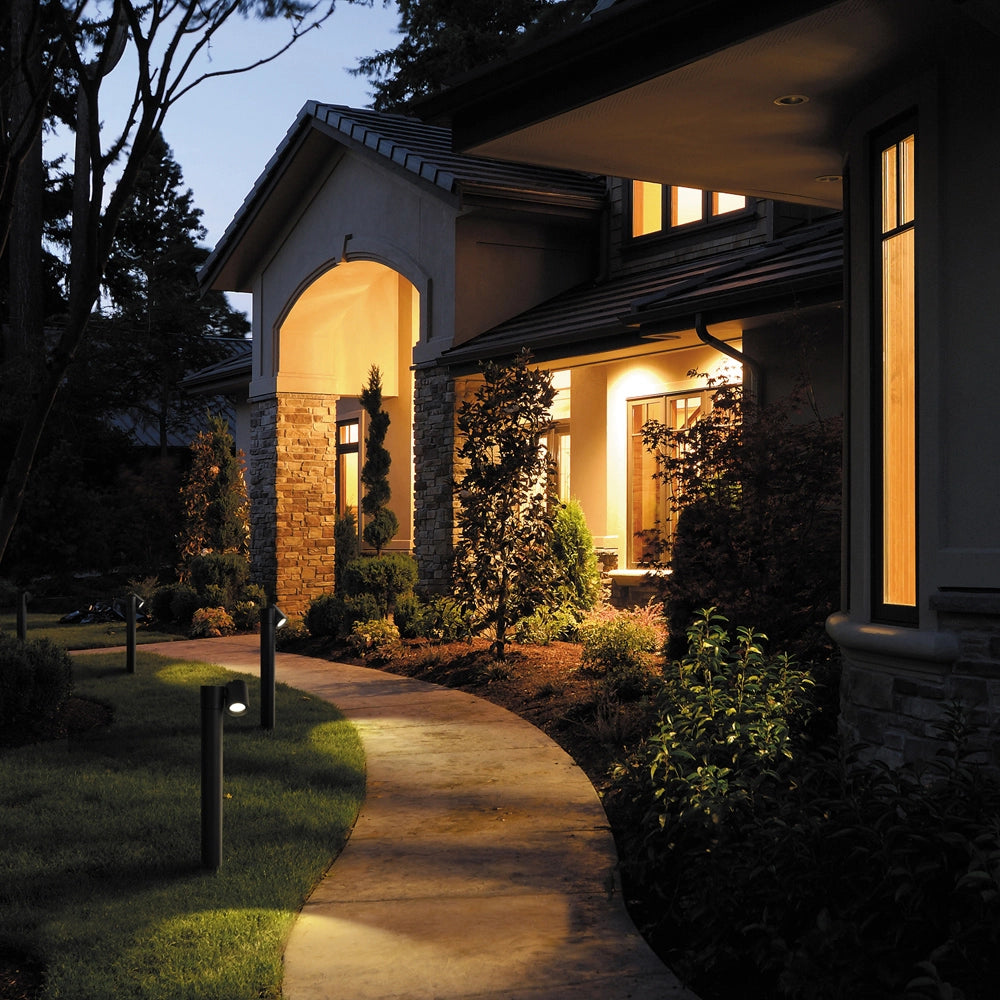 Lampada Da Terra Moderna Da Esterno Alluminio Nero 1 Luce Gu10 50W Ip54