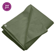 Telone 260 g/mÂ² 3x5 m Verde HDPE cod mxl 63451