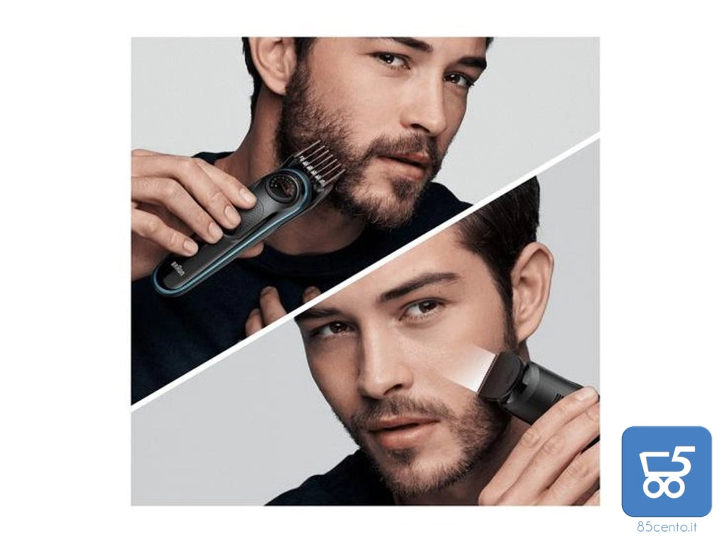 Braun BT5340 Rasoio Regolabarba Tagliacapelli Uomo con 39 Impostazioni di Lunghezza