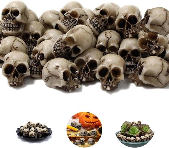 Decorazioni per Halloween - Schedelli mini realistici 20 pezzi per decorazioni di Halloween