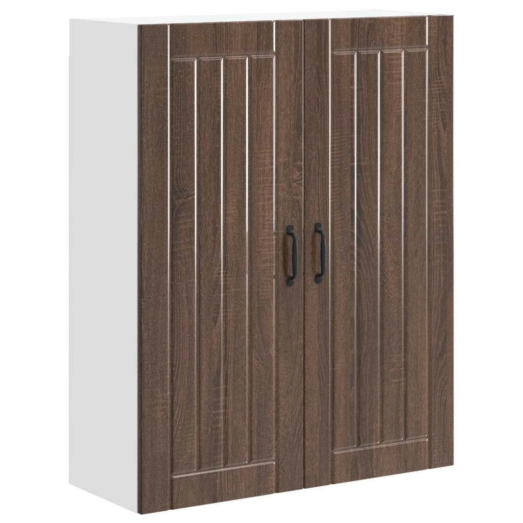 Pensile cucina con porta Lucca Rovere Marrone 80 x 31 x 100 cm 885152