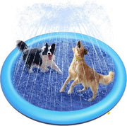 Piscina per cani Ø 170cm - Riutilizzabile - Gettatore d'acqua per giocattoli - Raffreddamento cani - raffreddamento - piscina - Anti-slip - Doccia per cani - Bagno - Acqua - Fontana