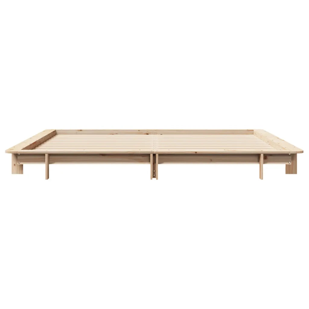 Letto senza Materasso 160x200 cm in Legno Massello di Pino 850653