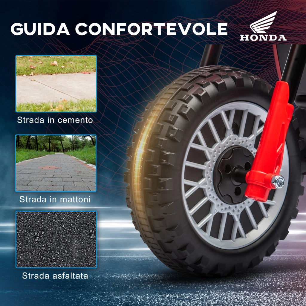 Moto Elettrica per Bambini ¨C zephmum ¨C Rosso, 3 Ruote, 18-36 Mesi