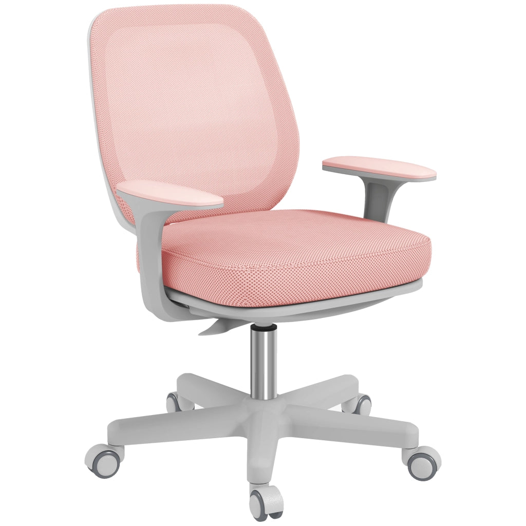 Sedia da ufficio ergonomica ¨C zephmum ¨C rete rosa 55x48x82,5-94,5cm