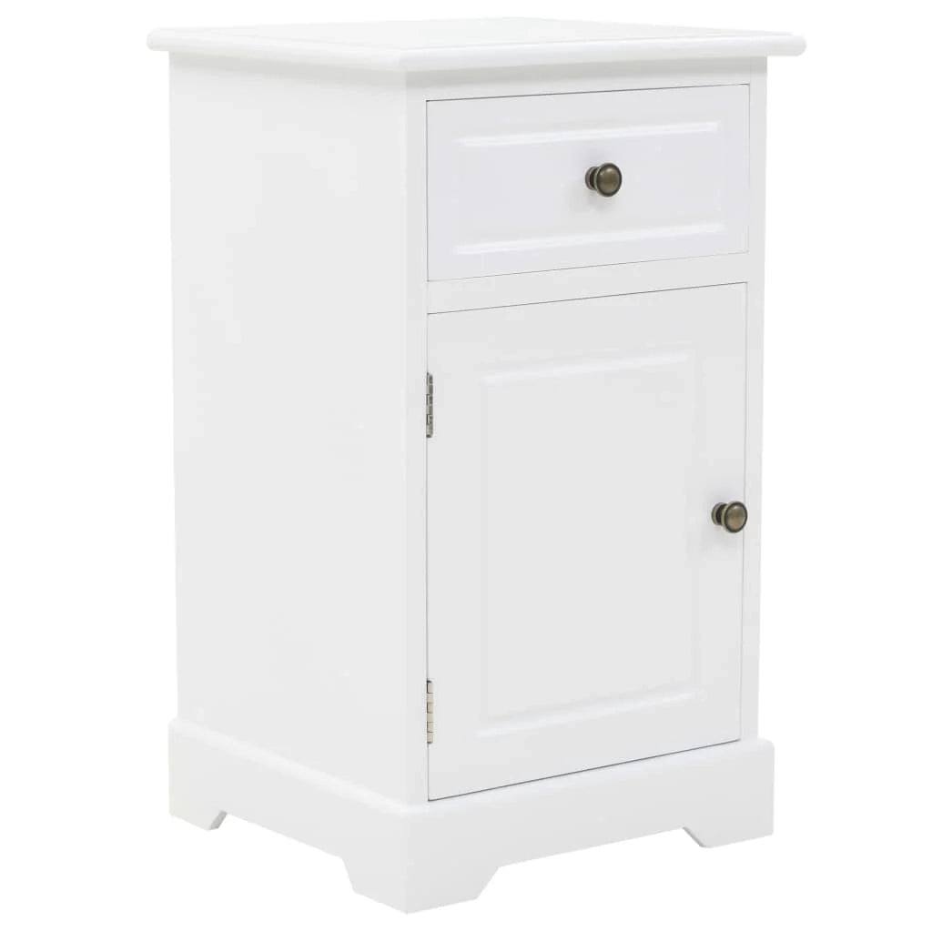 Comodino cassettiera mobile per camera da letto MDF e legno di pino 35 x 32 x 59 cm 1402072