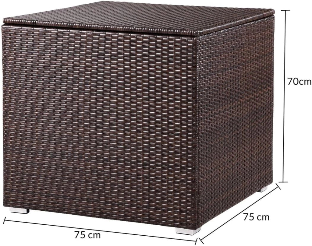 ® Lounge Tavolo da Giardino Set Polyrattan Mobili da Esterno Inclusi Cuscini 318L Gruppo di Seduta Terrazza Balcone Salottino Outdoor