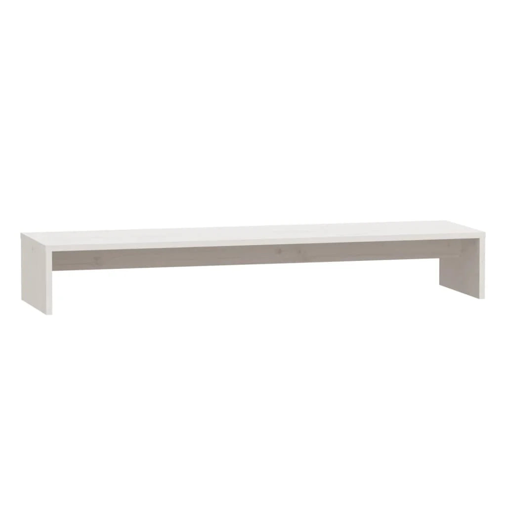 Supporto per monitor 100 x 27 x 15 cm in legno massello di pino bianco 02_0029198