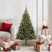 Albero di Natale Artificiale Pieghevole 150 LED Verde 120 cm 3395973