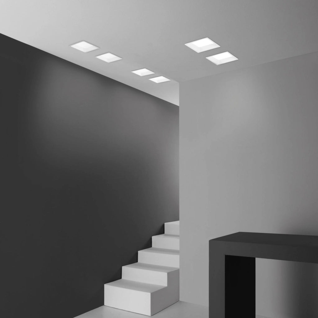 INC-XANTO-M-Q220 INCASSO LED XANTO BIANCO QUADRATO 30W 3000LM 4000K 22X22X5,5CM