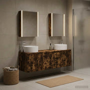Set di Armadi da Bagno 5 pcs Rovere Fumo Legno ingegnerizzato 3406571