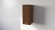 Pensile Cucina  in Legno Nobilitato Noce Mobile Alto con 1 Anta, Pensile Componibile Moderno Made in Italy (H60XL30XP32cm)