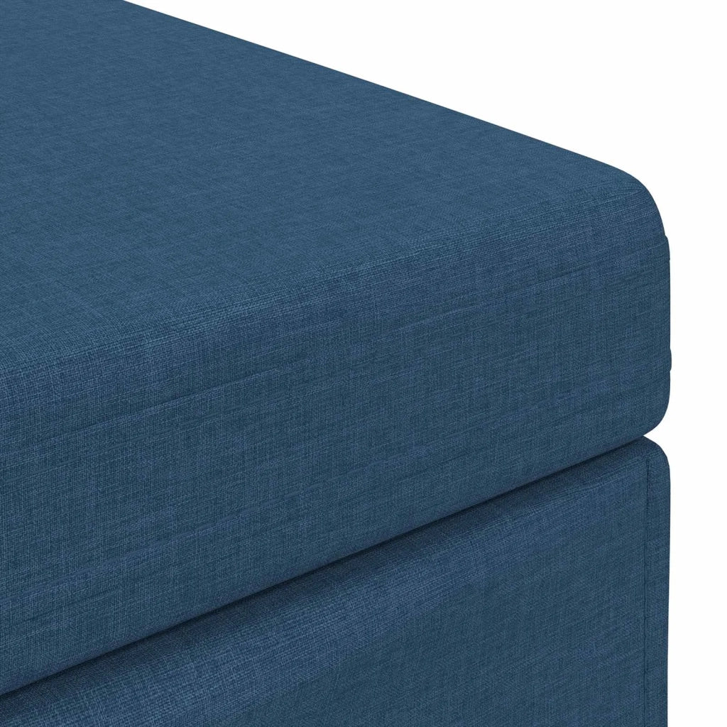 Pouf Blu 41 x 41 x 40 cm Tessuto e Legno Ingegnerizzato 876748