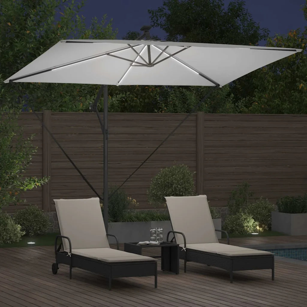 Ombrellone Sabbia 294 x 200 x 270 cm Poliestere e Alluminio 42003391