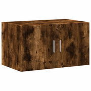 Armadietto a Muro | Mobile a Parete Rovere Fumo 70x42,5x40 cm in Legno Multistrato