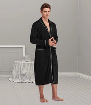 Badjas per uomini, 100% cotone, leggero, sottile (M-XXL)