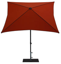 Ombrellone da Giardino 2x2 m Palo Ø38 mm in Alluminio Tessuto Dralon Acrilico Border Terracotta